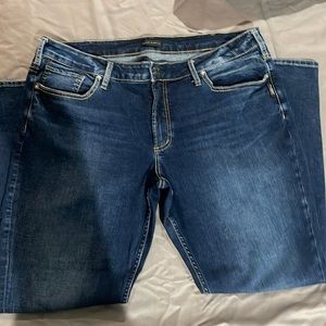 Silver Jeans Boyfriend Dark Denim Sz 20/L29